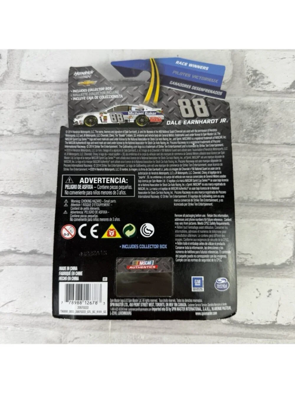 Spin Master NASCAR Authentics Dale Earnhardt Jr #88 1:64 2014 Chevy Unopened